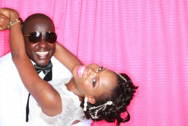 Bride and Groom Photo Booth Pic by PhotoGenic